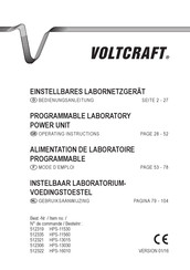 VOLTCRAFT HPS-16010 Mode D'emploi