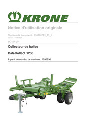 Krone 1056956 Notice D'utilisation Originale