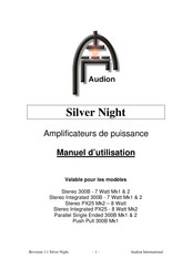 Audion Silver Night Manuel D'utilisation