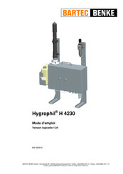 BARTEC BENKE Hygrophil H 4230 Mode D'emploi