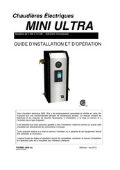 THERMO 2000 MINI ULTRA Série Guide D'installation Et D'operation