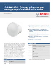 Bosch LC6-SW100-L Guide Rapide