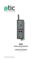Etic Telecom RAS-C-100 Guide Utilisateur