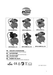 Master Pumps MPXP08MALL/25 Traduction Des Instructions D'origine