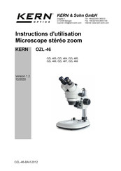 KERN OZL 467 Instructions D'utilisation