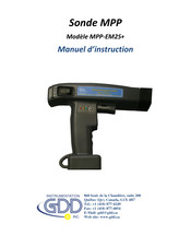 GDD Instrumentation MPP-EM2S+ Manuel D'instructions