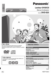 Panasonic DVD-S25 Manuel D'installation
