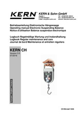 KERN CH15K20 Notice D'utilisation