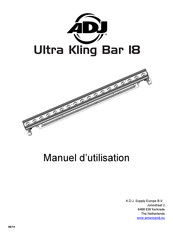 ADJ Ultra Kling Bar 18 Manuel D'utilisation