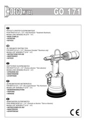 Degometal GO 171 Mode D'emploi