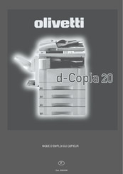 Olivetti d-Copia 20 Mode D'emploi