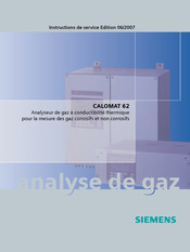 Siemens CALOMAT 62 Instructions De Service