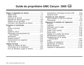 GMC Canyon 2009 Guide Du Propriétaire