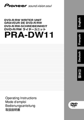 Pioneer PRA-DW11 Mode D'emploi