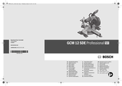 Bosch GCM 12 SDE Professional Notice Originale