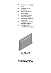 Barazza B DRAFT Notice De Montage Et Mode D'emploi