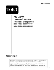 Toro E36 Mode D'emploi