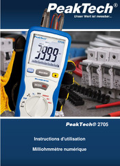 Peaktech 2705 Instructions D'utilisation