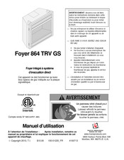 Travis Industries 864 TRV GS Manuel D'utilisation