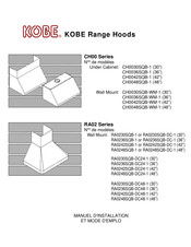 Kobe Range Hoods RA0236SQB-DC24-1 Manuel D'installation Et Mode D'emploi