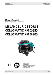 Collomix COLLOMATIC XM 3-900 Mode D'emploi