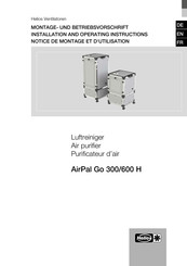 Helios AirPal Go 300H Notice De Montage Et D'utilisation
