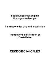 Xolid XEKI506051-4-5FLEX Instructions D'utilisation Et D'installation