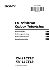 Sony Trinitron KV-14CT1B Mode D'emploi