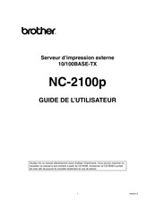 Brother NC-2100p Guide De L'utilisateur
