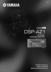 Yamaha DSP-AZ1 Mode D'emploi