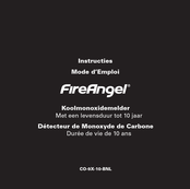 FireAngel CO-9X-10-BNL Mode D'emploi