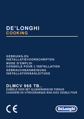 De'Longhi DLMCV 965 TB Série Mode D'emploi