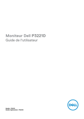 Dell P3221D Guide De L'utilisateur