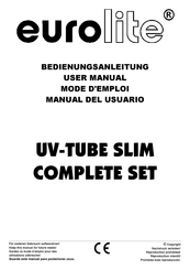 EuroLite UV-TUBE Mode D'emploi