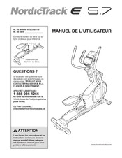 NordicTrack NTEL05011.0 Manuel De L'utilisateur