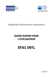 Esse-ti ST61 INTL Guide Rapide Pour L'utilisateur