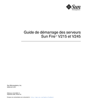 Sun Fire V215 Guide De Démarrage