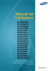 Samsung S20D340HY Manuel De L'utilisateur