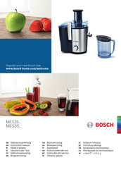 Bosch MES25 Série Mode D'emploi