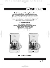 Clatronic KA 2535 Mode D'emploi