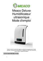 Meaco Deluxe Humidificateur ultrasonique Mode D'emploi