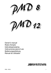 JB Systems PMD 8 Mode D'emploi
