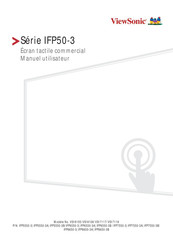 ViewSonic ViewBoard IFP50-3 Série Manuel Utilisateur