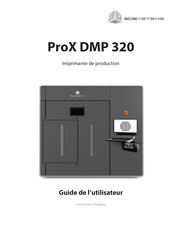 3D Systems ProX DMP 320 Guide De L'utilisateur