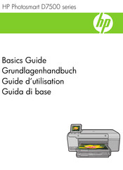 HP Photosmart D7500 Série Guide D'utilisation