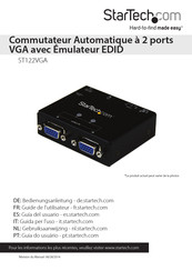 StarTech.com ST122VGA Guide De L'utilisateur