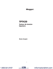 Megger TPT420 Mode D'emploi