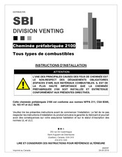 SBI 2100 Instructions D'installation
