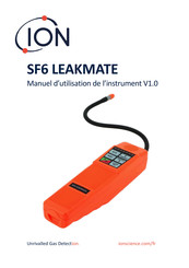 ION SF6 Leakmate Manuel D'utilisation