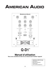 American Audio Q-D1 Manuel D'utilisation